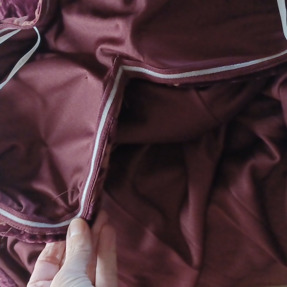 Lulu's Red Wine Floral Burnout Velvet Stapless Maxi Dress - Picture 9 of 12